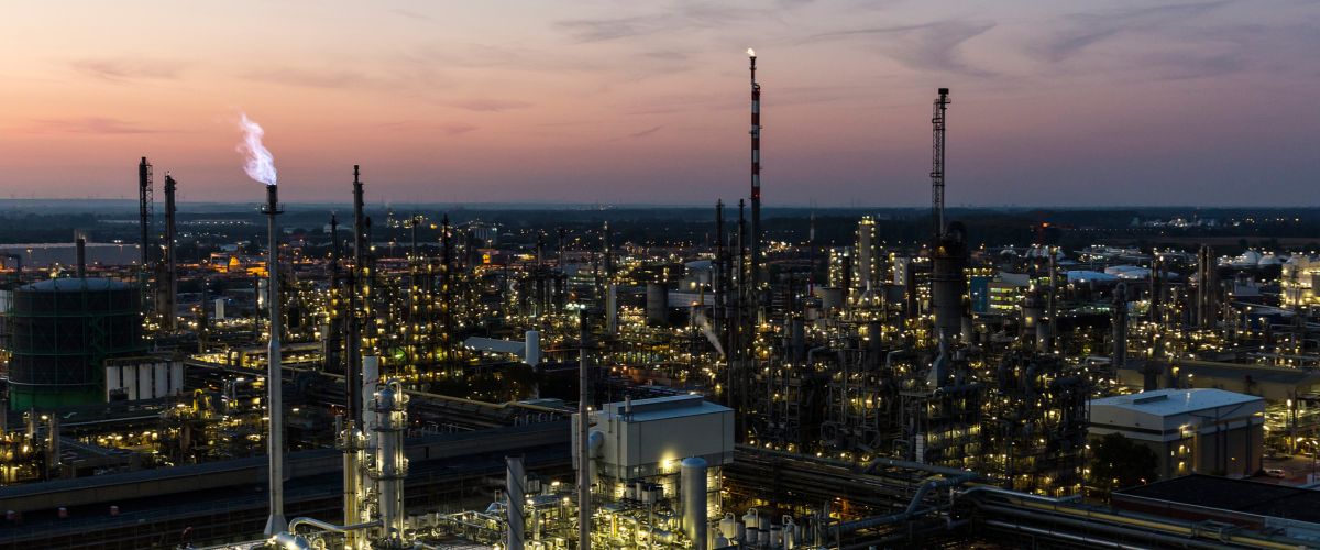 Der Steam Cracker, dessen Abwärme zukünftig für den Betrieb der neuen Wärmepumpe verwendet wird